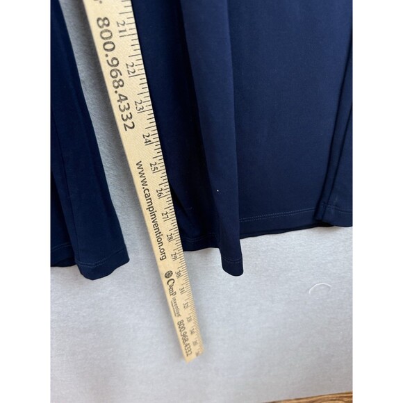 Lauren Ralph Lauren Y2K Drapey Wide Leg Pants Side Tie Blue Nautical Plus Size M - Picture 6 of 8